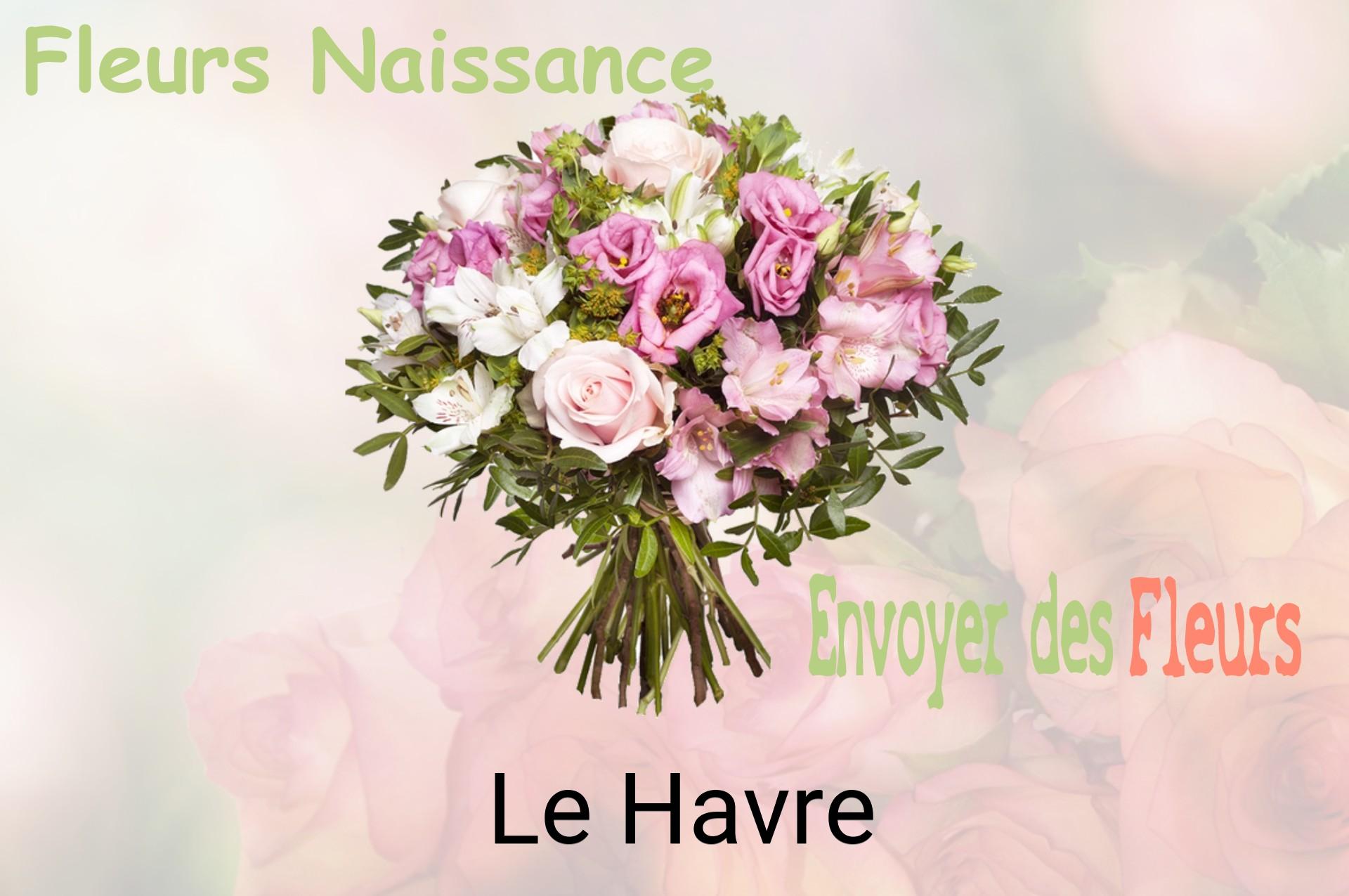Bouquet de fleurs de naissance livré à Le Havre